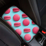 Pink Macarons Print Car Center Console Cover