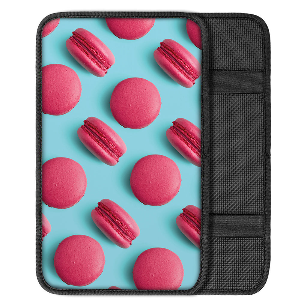 Pink Macarons Print Car Center Console Cover