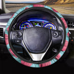 Pink Macarons Print Car Steering Wheel Cover