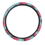 Pink Macarons Print Car Steering Wheel Cover