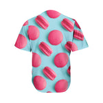 Pink Macarons Print Men's Baseball Jersey