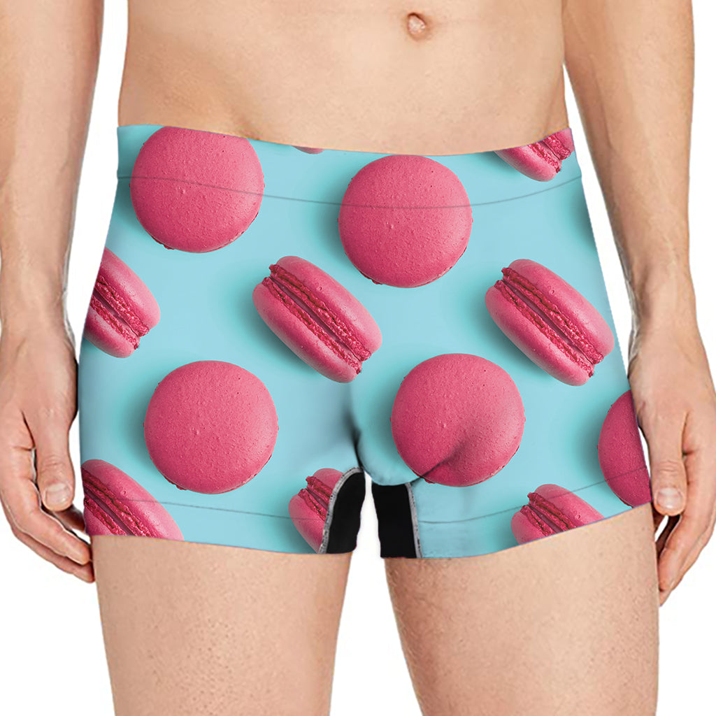 Pink Macarons Print Men's Boxer Briefs