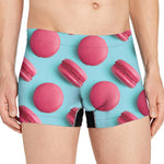 Pink Macarons Print Men's Boxer Briefs