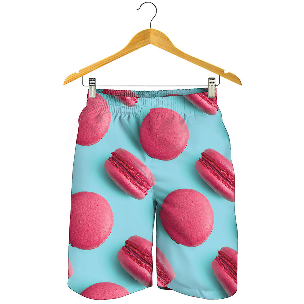 Pink Macarons Print Men's Shorts