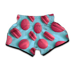 Pink Macarons Print Muay Thai Boxing Shorts