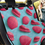 Pink Macarons Print Pet Car Back Seat Cover