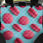 Pink Macarons Print Pet Car Back Seat Cover