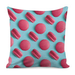 Pink Macarons Print Pillow Cover