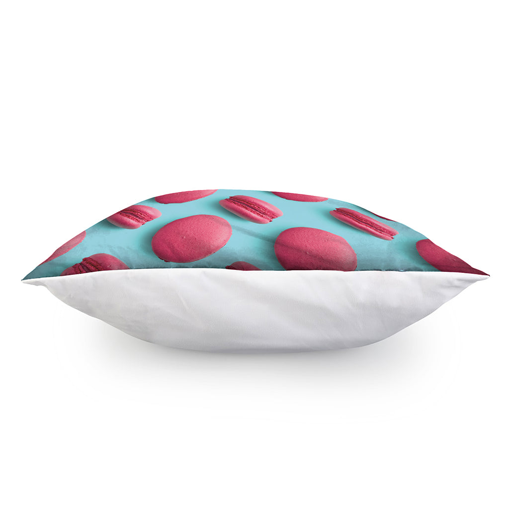 Pink Macarons Print Pillow Cover