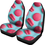 Pink Macarons Print Universal Fit Car Seat Covers