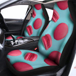 Pink Macarons Print Universal Fit Car Seat Covers