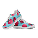 Pink Macarons Print White Sneakers