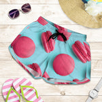 Pink Macarons Print Women's Shorts