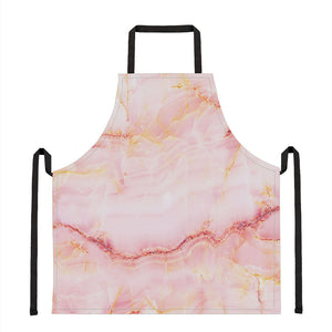 Pink Marble Print Apron