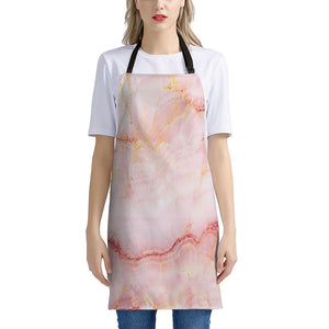 Pink Marble Print Apron