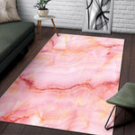 Pink Marble Print Area Rug GearFrost
