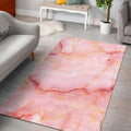Pink Marble Print Floor Mat