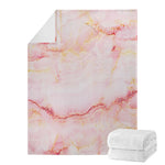 Pink Marble Print Blanket