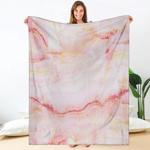 Pink Marble Print Blanket