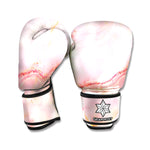 Pink Marble Print Boxing Gloves