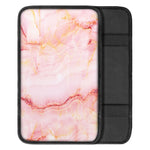 Pink Marble Print Car Center Console Cover