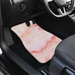 Pink Marble Print Front and Back Car Floor Mats