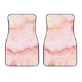 Pink Marble Print Front Car Floor Mats