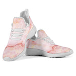Pink Marble Print Mesh Knit Shoes GearFrost