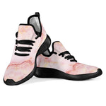 Pink Marble Print Mesh Knit Shoes GearFrost