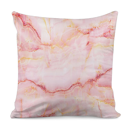 Pink Marble Print Pillow Cover