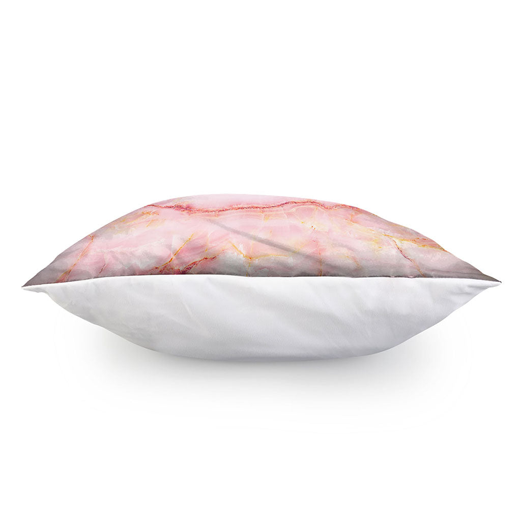 Pink Marble Print Pillow Cover