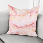 Pink Marble Print Pillow Cover