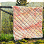 Pink Marble Print Quilt