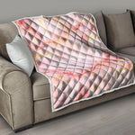 Pink Marble Print Quilt
