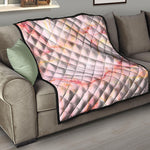 Pink Marble Print Quilt
