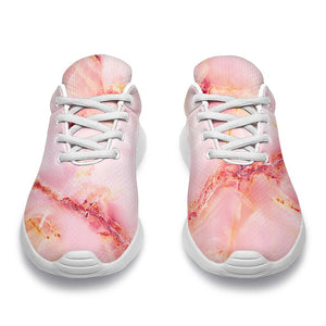 Pink Marble Print Sport Shoes GearFrost