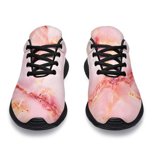 Pink Marble Print Sport Shoes GearFrost