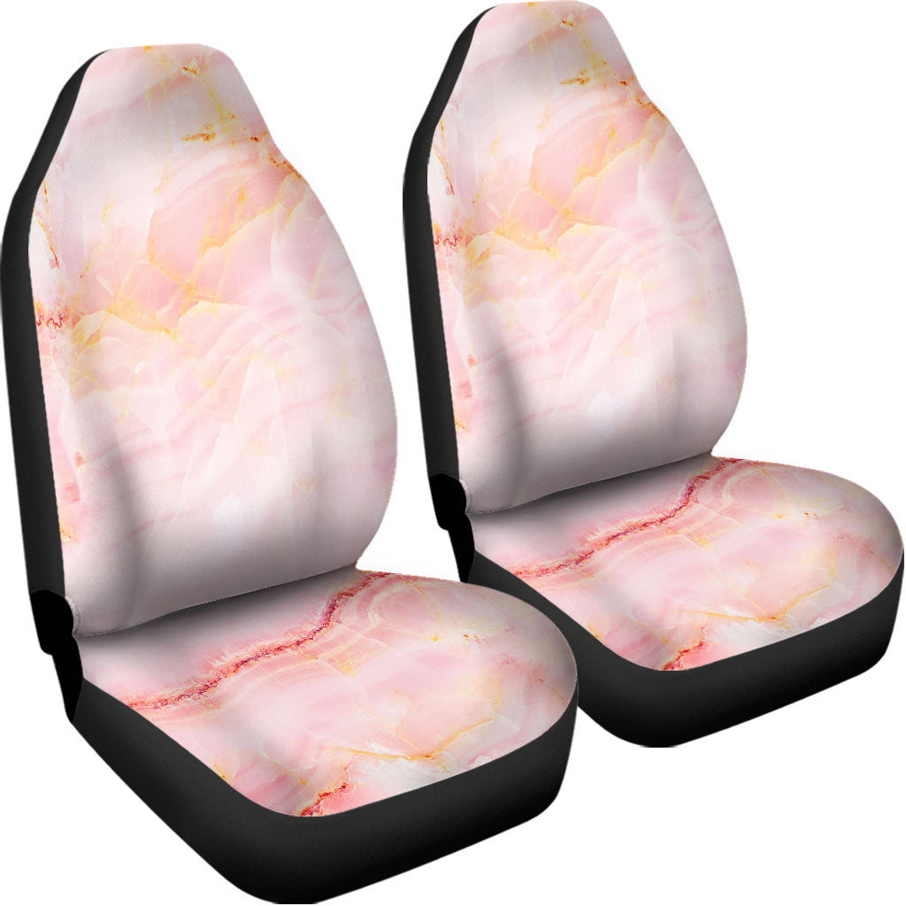 Pink Marble Print Universal Fit Car Seat Covers