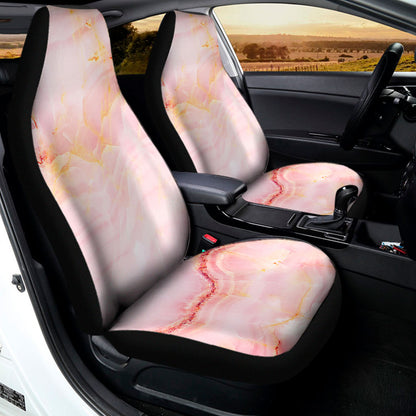 Pink Marble Print Universal Fit Car Seat Covers