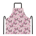 Pink Monarch Butterfly Pattern Print Apron