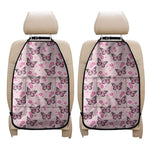 Pink Monarch Butterfly Pattern Print Car Seat Organizers