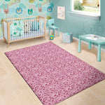 Pink Octopus Tentacles Pattern Print Area Rug