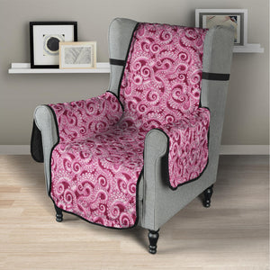 Pink Octopus Tentacles Pattern Print Armchair Protector