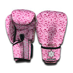 Pink Octopus Tentacles Pattern Print Boxing Gloves
