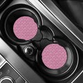 Pink Octopus Tentacles Pattern Print Car Coasters