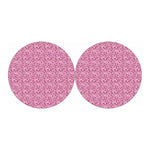 Pink Octopus Tentacles Pattern Print Car Coasters