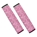 Pink Octopus Tentacles Pattern Print Car Seat Belt Covers