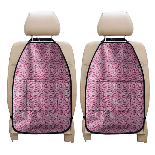 Pink Octopus Tentacles Pattern Print Car Seat Organizers