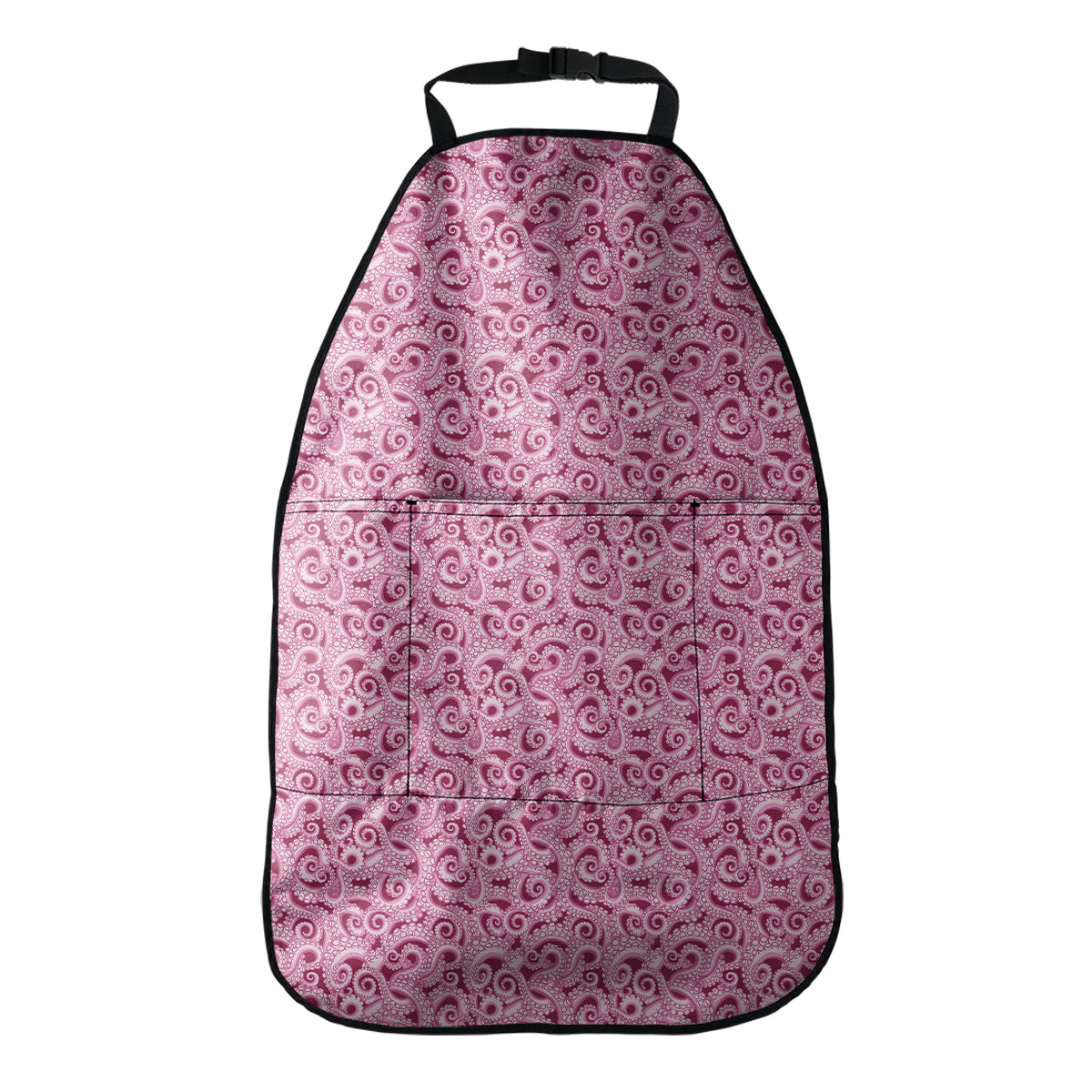 Pink Octopus Tentacles Pattern Print Car Seat Organizers