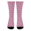 Pink Octopus Tentacles Pattern Print Crew Socks